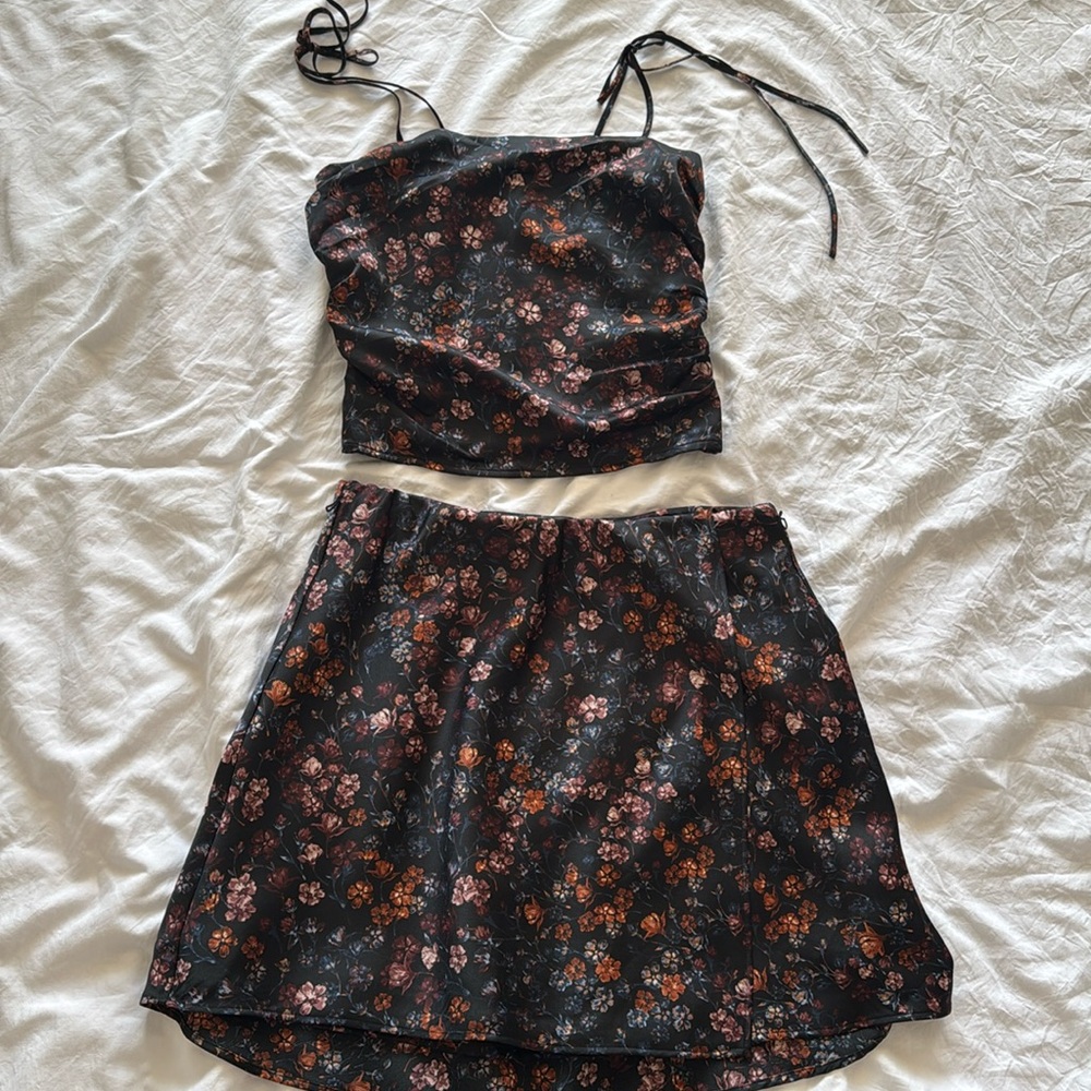 Abercrombie & Fitch Matching Floral Skirt Set